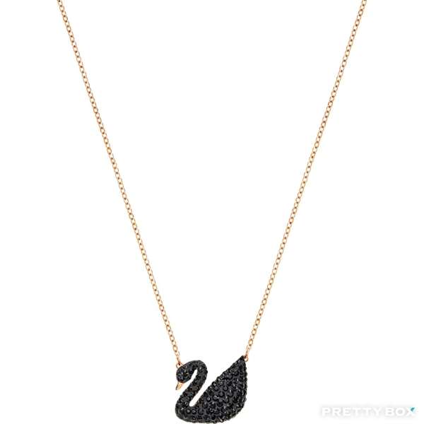 Swarovski 5204134 BLACK SWAN Necklace (Rose gold-tone plated) 