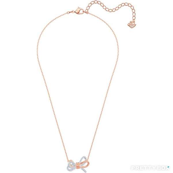 SWAROVSKI  Lifelong Bow pendant Bow, White, Mixed metal finish-swarovski-5440636