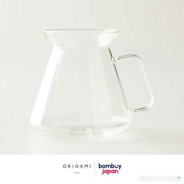 ORIGAMI Glass Coffee Server with HARIO