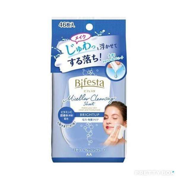 Bifesta Hoja Limpiadora Micelar (Brightup) 46uds