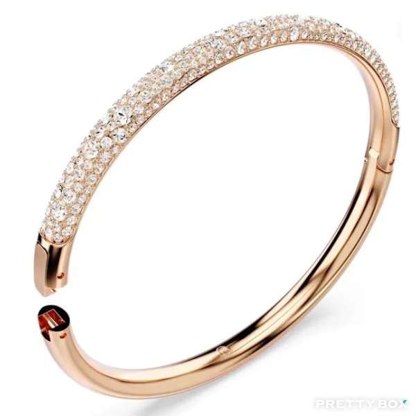 施華洛世奇 5688611Meteora 手鐲 雪花密鑲, 白色, 鍍玫瑰金色調