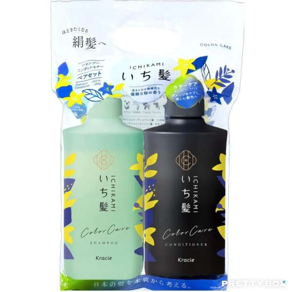Kracie ICHIKAMI Color Care Shampoo 480ml + Conditioner 480ml
