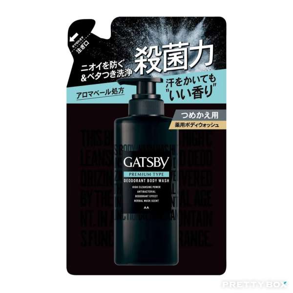Gatsby Premium Type Deodorant Body Wash - Herbal Musk Scent (For men) Refill 320ml