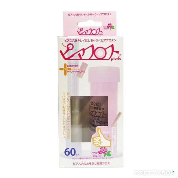 Piafloss Ear Holes Cleaning Line (Rose) 60pcs (Pink)