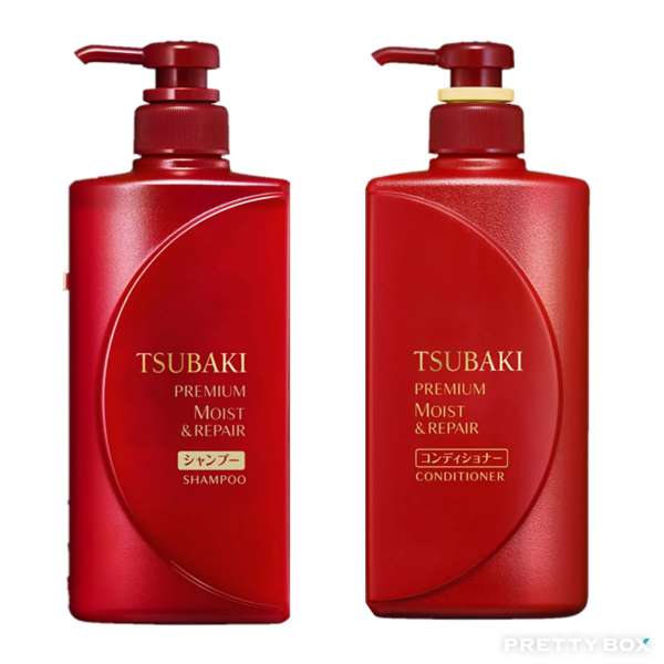 SHISEIDO TSUBAKI OIL Champú y Acondicionador Bomba Par 490ml + 490ml (Sin Silicona)