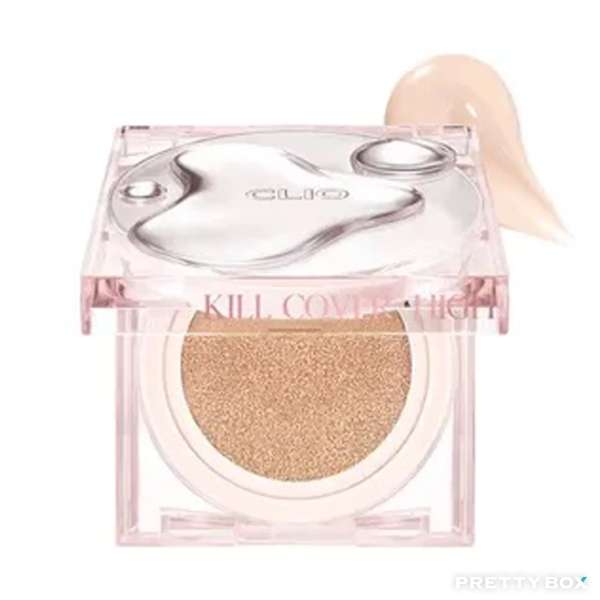 CLIO Kill Cover High-Glow Cushion with refill SPF 50+ PA+++ #02 LINGERIE 14g x 2