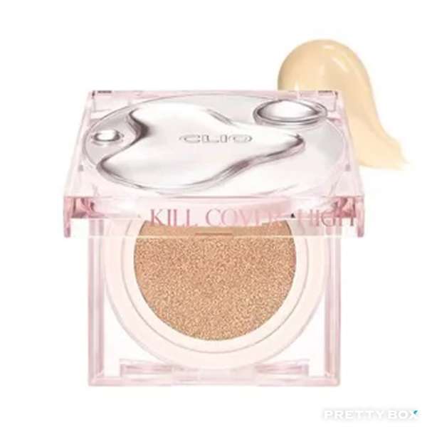 CLIO Kill Cover High-Glow Cushion with refill SPF 50+ PA+++ #03 LINEN 14g x 2