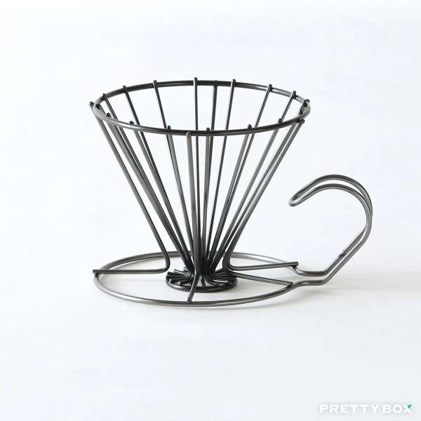 KOGU 珈琲考具 日製18-8不鏽鋼咖啡濾杯 (2-6杯用) - 黑