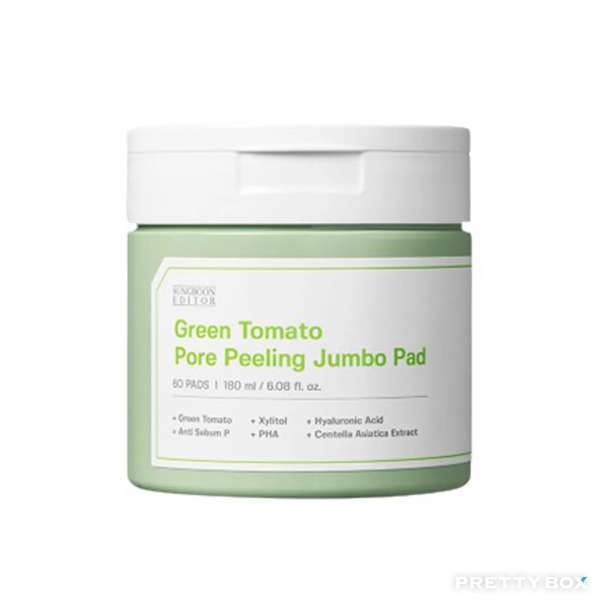 SUNGBOON EDITOR 綠番茄緊致毛孔去角質棉片 60pcs/180ml