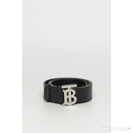 BURBERRY Leather Wide TB Belt 男款腰帶 8066651 105