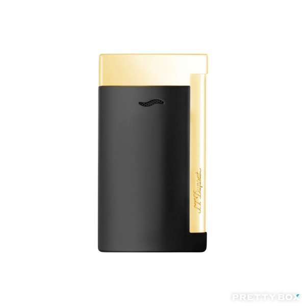 S.T. Dupont Slim 7 Lacquered lighter Black With Gold 027708