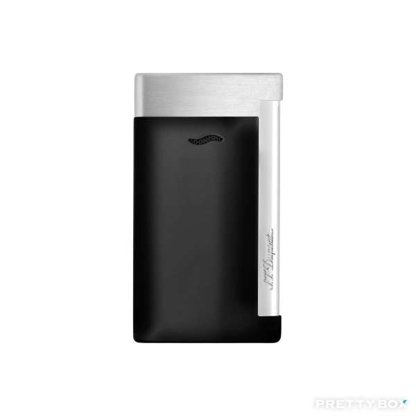 S.T. Dupont Slim 7系列 黑色霧面和拉絲鍍鉻飾面打火機 027710
