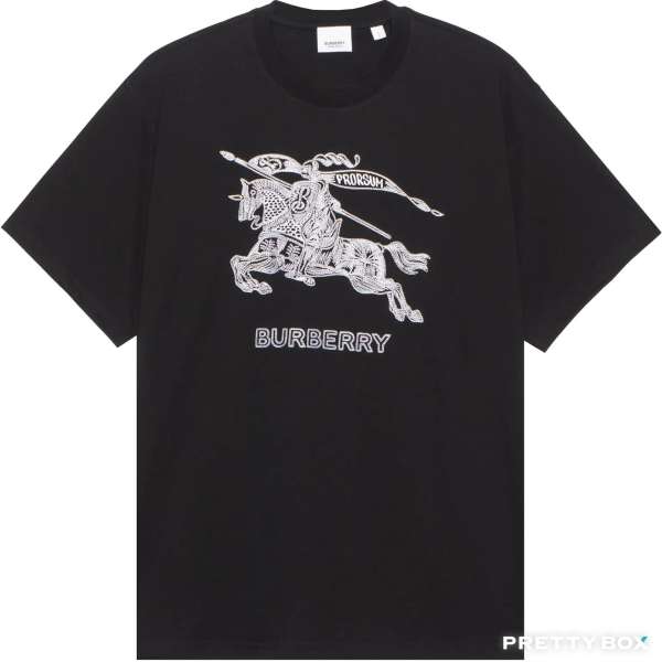 Burberry #8072775 S 短袖T恤 男款 黑色