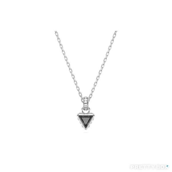 Swarovski 施華洛世奇 5648752, Chroma 鏈墜 三角形切割, 灰色, 鍍白金色
