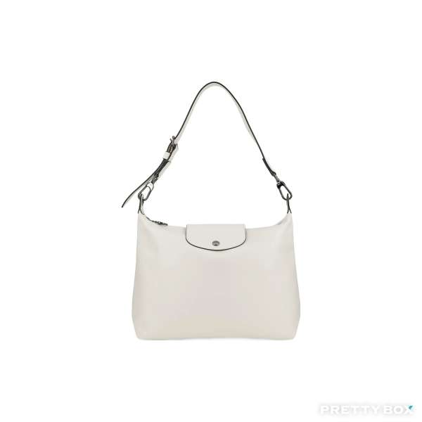 LONGCHAMP #10189987037 Le Pliage Xtra M 單肩包 牛皮 (米白色)