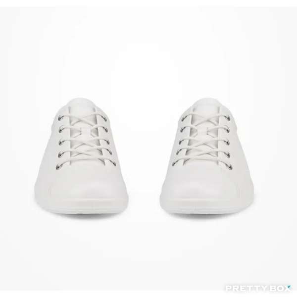 ECCO# 20650301007 EU38 柔酷 2號 休閑 時尚板鞋 女款 白色