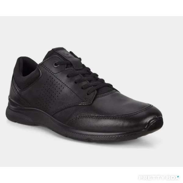 ECCO#51173451052 EU46 歐文系列 系帶 商務 男士休閑 男款 黑色