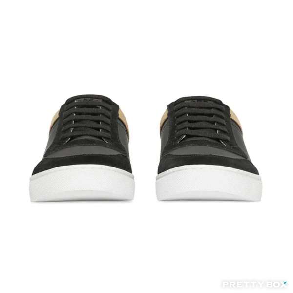 Burberry # 8024124 Leather Suede and House Check Sneakers EU40