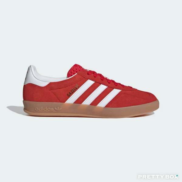 Adidas #JI2063 GAZELLE INDOOR 運動鞋 紅色 男女同款(UK 3.5)