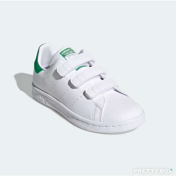 Adidas #FX7534 STAN SMITH 白綠色 中小童 UK 11