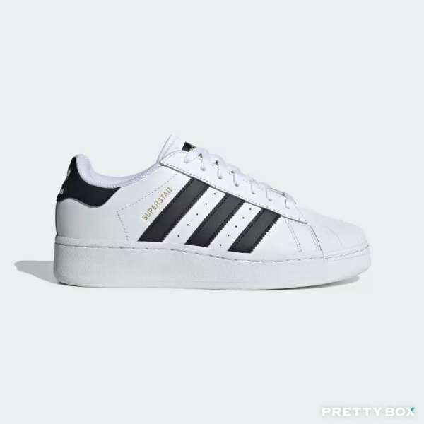 Adidas #IF9995 Originals SUPERSTAR XLG 白黑色 男女同款(UK 8)