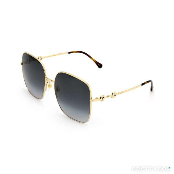 GUCCI# GG0879S-001 方形金屬太陽眼鏡