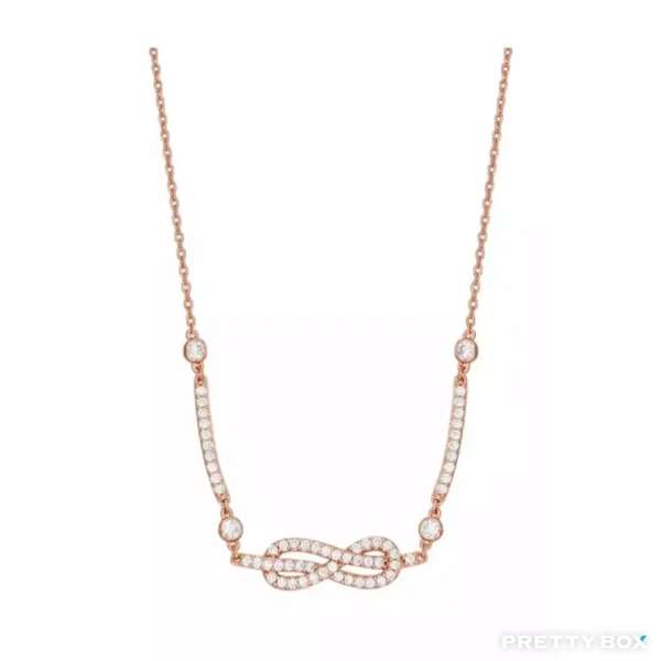 Emporio Armani EGS3108221 鍍玫瑰金色銅製閃石女士項鏈