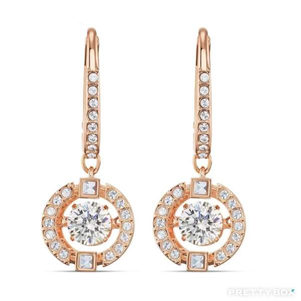 Swarovski 施華洛世奇 Sparking Dance 瑰金色耳環 5604199