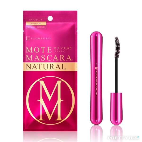 XXXXXXX Flow Fushi MOTE MASCARA 纖長濃密打底立體驚艷睫毛膏6g NATURAL 1黑色(4571194363159)