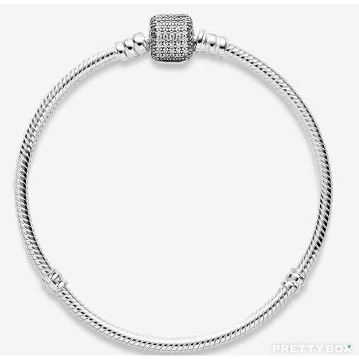Buy Pandora Moments Sparkling Pave Clasp Snake Chain Bracelet 590723CZ 16 Pretty Box
