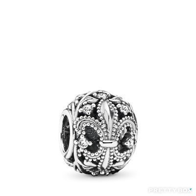 Pandora - CHARMS - Fleur De Lis Openwork Charm #791378CZ