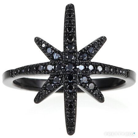 Buy APM Monaco METEORITES A15734BZR Meteorites Ring Black Size 54 Pretty Box