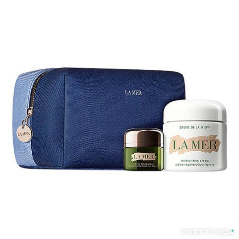LA Mer 水潤舒緩套裝 ( 精華柔潤乳霜 100ml + 眼部精華乳霜 15ml )