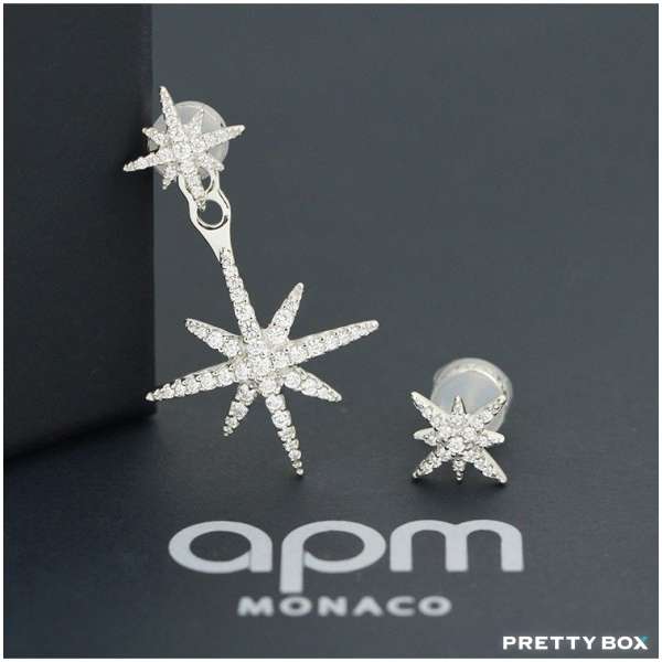 APM Monaco ASYMMETRIC MÉTÉORITES ピアス Asymmetric Météorites Ear Jacket and Stud | APM Monaco