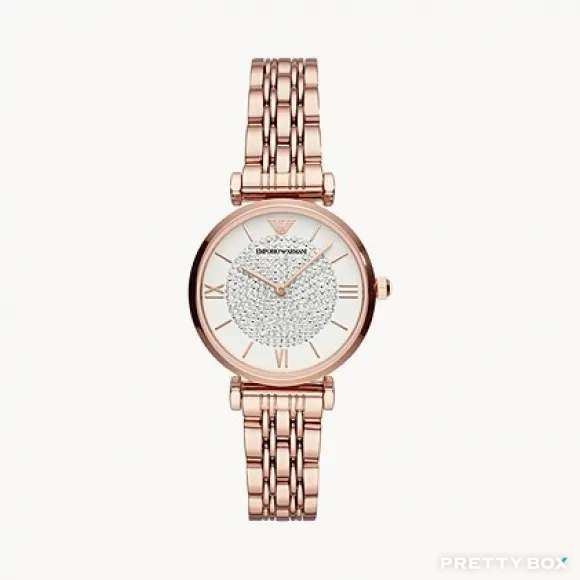 Emporio Armani 玫瑰金滿天星女表 AR11244