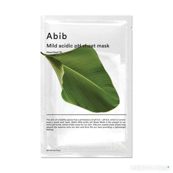 Abib Mild Acidic pH Sheet Mask Heartleaf Fit 5 sheets