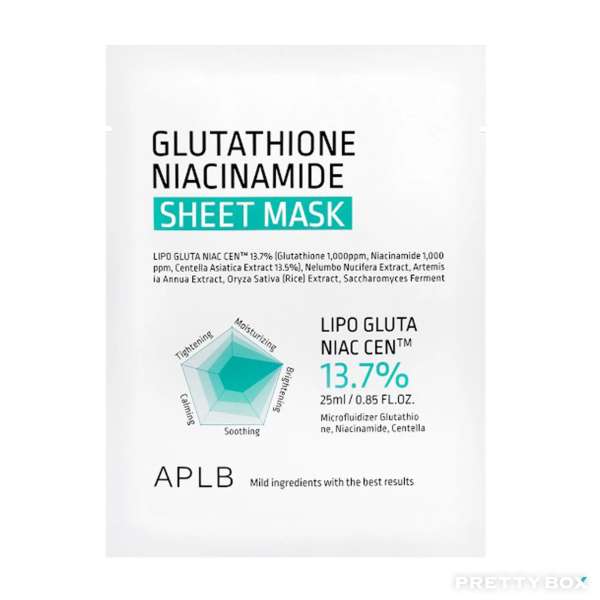 APLB Glutathione Niacinamide Sheet Mask 25ml