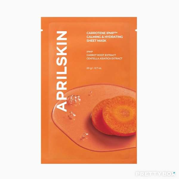 APRILSKIN Carrotene IPMP Calming & Hydrating Sheet Mask 20ml*10pcs