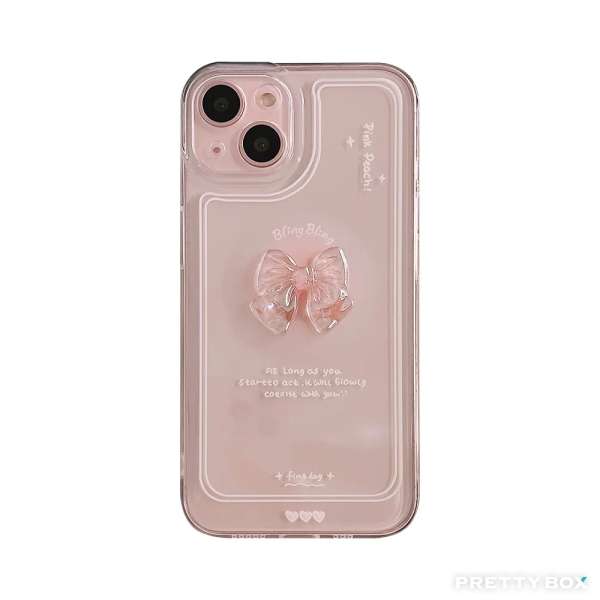 Bow Transparent Phone Case - iPhone16 Pro Max
