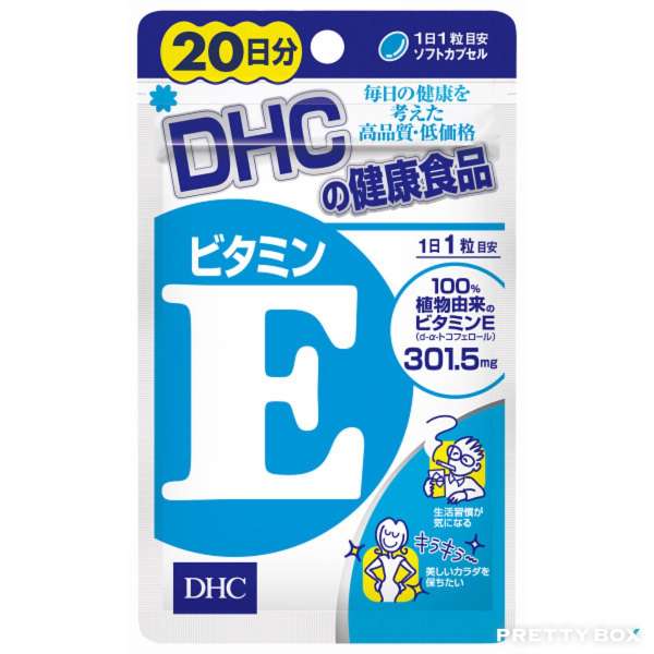 DHC 美容抗氧化天然維他命E膠囊 20日份 (20粒) (4511413405048)