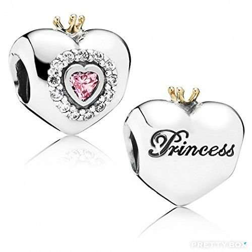 Pandora - CHARMS - Pink Princess Heart Charm #791375PCZ